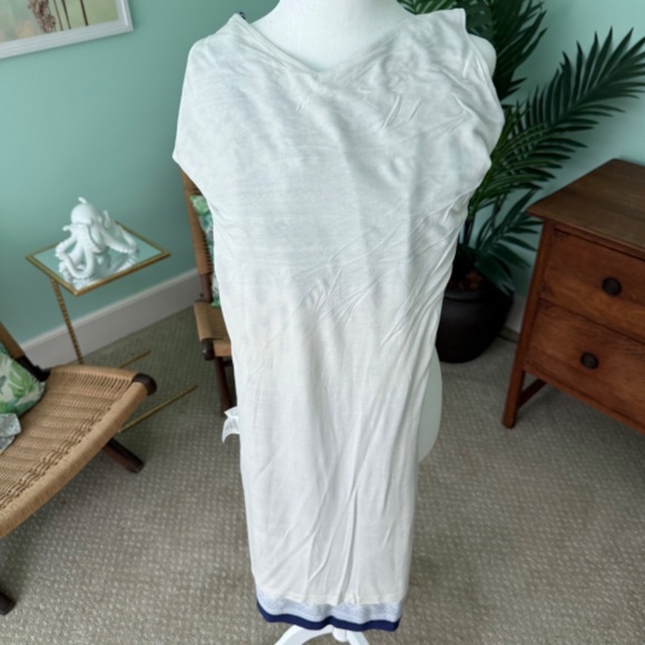 Anthropologie Farm Rio Blue Motif Tiled Slip Dress XS - Picture 13 of 13